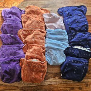 Grovia B.I.G. Ones Cloth Diaper Lot Set of 18 Buttah and Regular